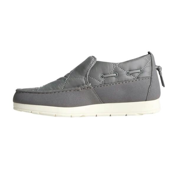 Sperry MOC Silder Quilted slip on flat size 6m Gray Excellent condition - Picture 8 of 8